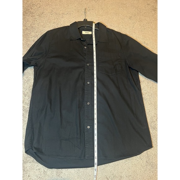 Buck Mason Mens Black Button Down Shirt XXL Long Sleeve Made in America - Picture 4 of 6